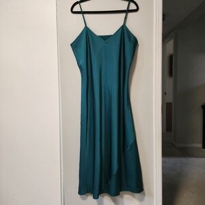 Knix Papaya Slip Dress - emerald green XL